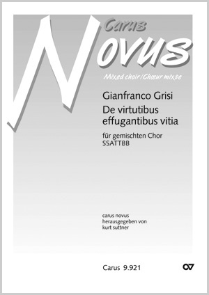 Gianfranco Grisi: De virtutibus effugantibus vitia