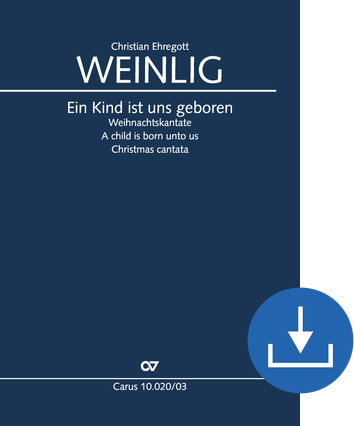 A child is born unto us Christmas cantata Vocal score digital (download), pdf file
