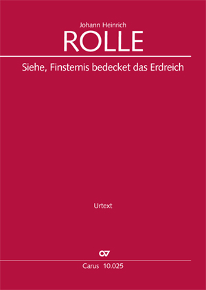Siehe, Finsternis bedeckt das Erdreich Weihnachtskantate Dirigierpartitur