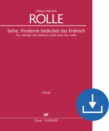 Siehe, Finsternis bedeckt das Erdreich Weihnachtskantate Klavierauszug digital, PDF-Datei