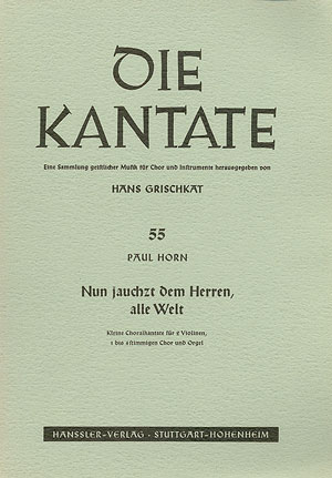 Nun jauchzt dem Herren, alle Welt Dirigierpartitur