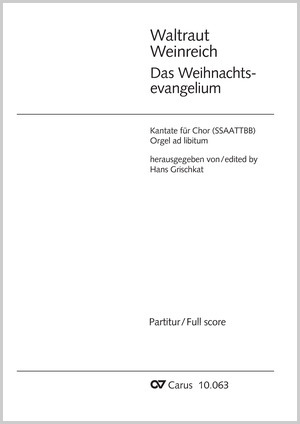 Waltraut Weinreich: Das Weihnachtsevangelium - Noten | Carus-Verlag