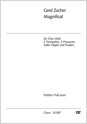 Gerd Zacher: Magnificat - Noten | Carus-Verlag