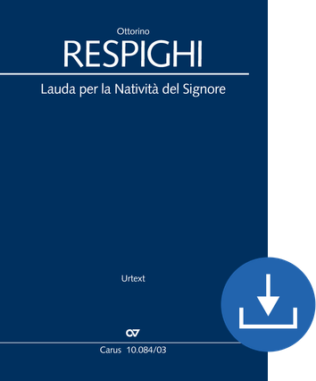Lauda per la Natività del Signore Réduction piano-chant (téléchargement), fichier pdf