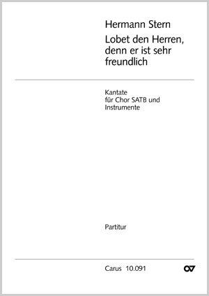 Hermann Stern: Lobet den Herrn, denn er ist sehr freundlich - Noten | Carus-Verlag