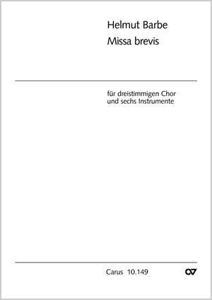 Helmut Barbe: Missa brevis - Noten | Carus-Verlag