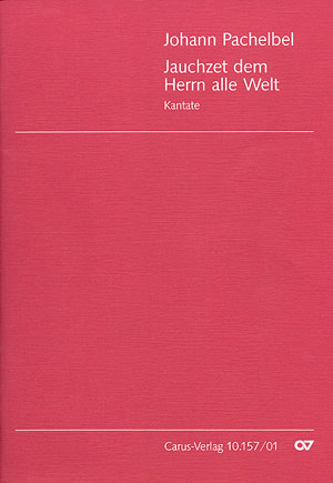 Jauchzet dem Herrn, alle Welt Dirigierpartitur, Erstausgabe