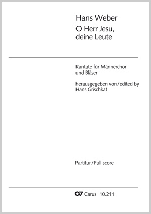 Hans Weber: O Herr Jesu, deine Leute - Noten | Carus-Verlag