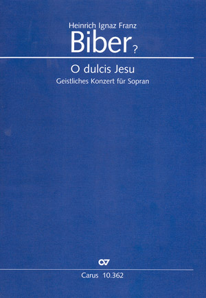 O dulcis Jesu Geistliches Konzert Dirigierpartitur, mit Stimmen