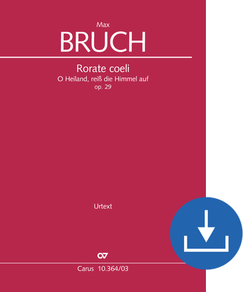 Rorate coeli O Heiland, reiß die Himmel auf Réduction piano-chant (téléchargement), fichier pdf