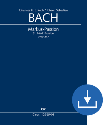 Markuspassion Version Koch Klavierauszug digital, PDF-Datei