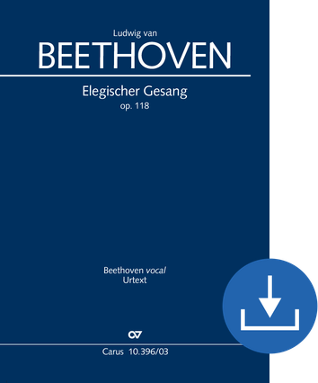 Elegischer Gesang Réduction piano-chant (téléchargement), fichier pdf