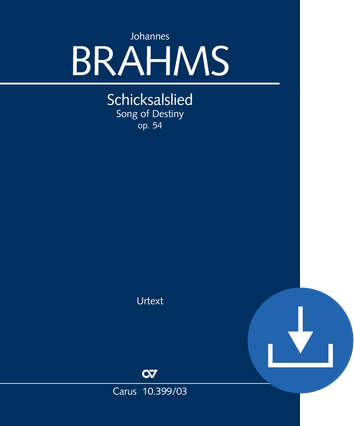 Johannes Brahms: Schicksalslied - Partitions à télécharger | Carus-Verlag