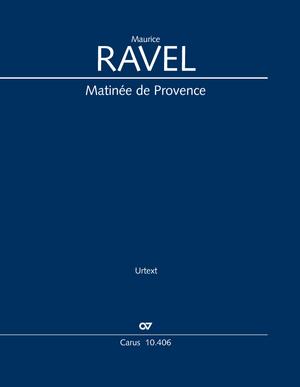 Matinée de Provence Full score, foreword in German, English and French
