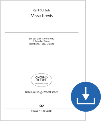Missa brevis Klavierauszug digital, PDF-Datei