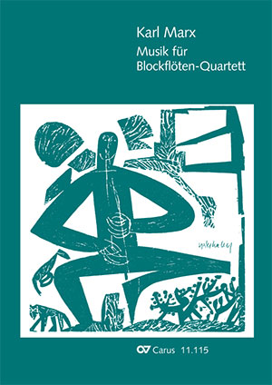 Musik für Blockflöten-Quartett Partitur