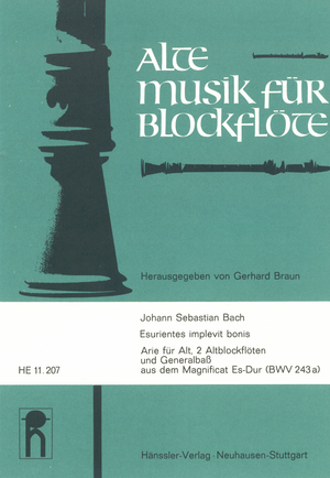 Esurientes implevit bonis aus: Magnificat (Fassung in Es-Dur) Partitur, mit zwei Stimmen