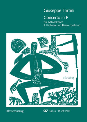 Concertino in F major for recorder and strings Vocal score, with one part