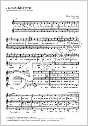 Sechs Chorsätze für Kinderchor von Becker-Foss, Herbst, Hörbe, Kretzschmar und Ochs Collection