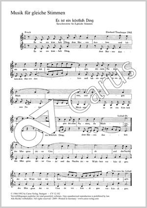 Sechs Chorsätze für Kinderchor von Enders, Kretzschmar und Tzschoppe - Noten | Carus-Verlag