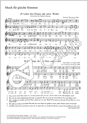 Sieben Chorsätze für Kinderchor von Kretzschmar, Neubert, Ochs und Tzschoppe Sammlung