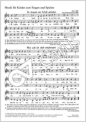 Sieben Chorsätze für Kinderchor von Schlenker und Schulz - Noten | Carus-Verlag