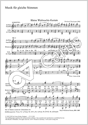 Drei Chorsätze für Kinderchor von Becker-Foss, Kretzschmar und Tzschoppe Sammlung