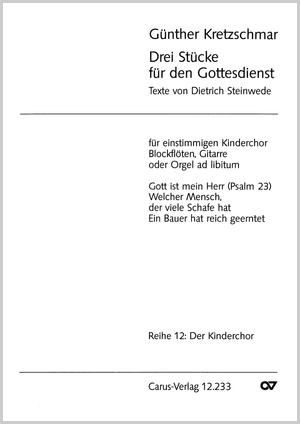 Drei Stücke für den Gottesdienst Partitur
