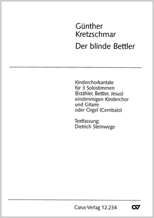 Der blinde Bettler Kinderchorkantate Partitur