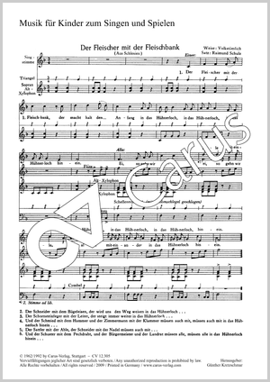 Vier Chorsätze für Kinderchor von Kretzschmar, Ochs und Schulz Recueil