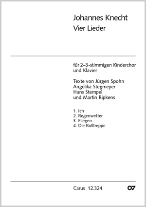 Vier Lieder für Kinderchor Partition