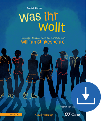 Was ihr wollt Ein junges Musical nach der Komödie von William Shakespeare Vocal score digital (download), pdf file