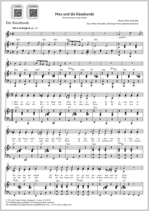 Akt 1: Szene I/1:  Ankunft (Nachtlager der Käsebande) / Lied 1: Die Käsebande aus: Max und die Käsebande Score
