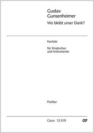 Thumbnail: Gustav Gunsenheimer: Wo bleibt unser Dank?