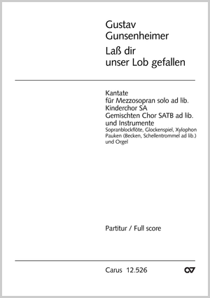 Thumbnail: Gustav Gunsenheimer: Laß dir unser Lob gefallen