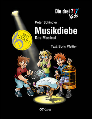 Peter Schindler: Die drei ??? Kids: Musikdiebe - Noten | Carus-Verlag