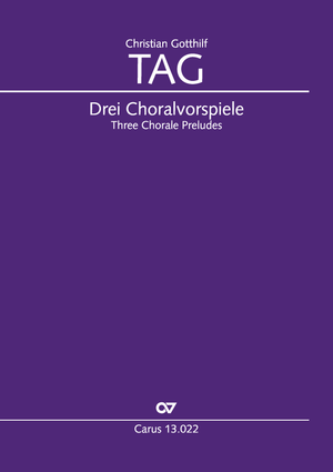 Drei Choralvorspiele Partitur, mit drei Stimmen