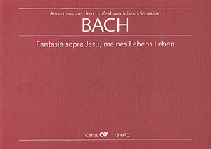 Fantasia sopra Jesu, meines Lebens Leben Partition, avec deux parties