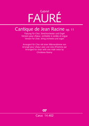 Gabriel Fauré / Christiane Rosiny (arr.): Cantique de Jean Racine