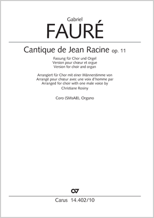 Thumbnail: Gabriel Fauré / Christiane Rosiny (arr.): Cantique de Jean Racine