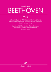 Gottlob Benedict Bierey / Ludwig van Beethoven / Christiane Rosiny (arr.): Kyrie based on the Adagio of the “Moonlight Sonata” (arr. Gottlob Benedict Bierey)