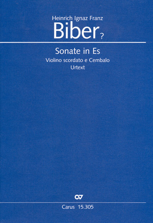 Sonate in Es Partitur, mit zwei Stimmen, Erstausgabe