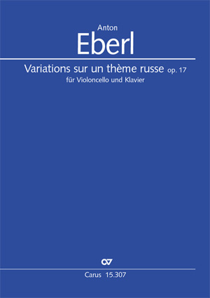 Variations sur un thème russe für Violoncello und Klavier Partitur
