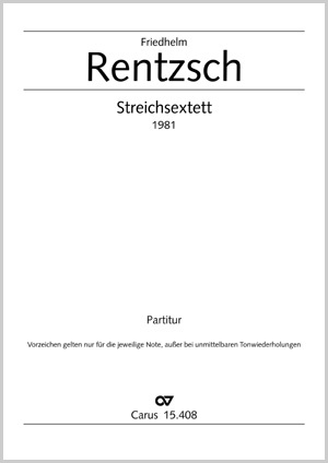 Streichsextett Partitur