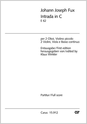 Intrada in C Full score, First edition