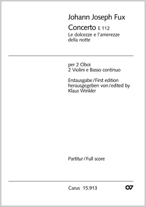 Johann Joseph Fux: Concerto - Noten | Carus-Verlag