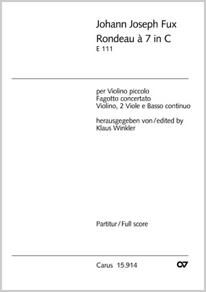 Johann Joseph Fux: Rondeau in C - Noten | Carus-Verlag