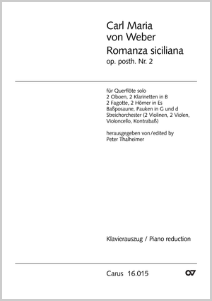 Carl Maria von Weber: Romanza siciliana - Noten | Carus-Verlag