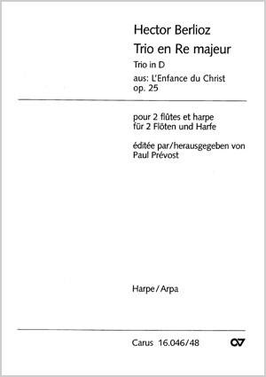 Hector Berlioz: Trio in D per 2 Fl, Arpa - Noten | Carus-Verlag