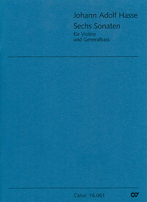 Six sonates Partition, avec parties instrumentales, Première édition